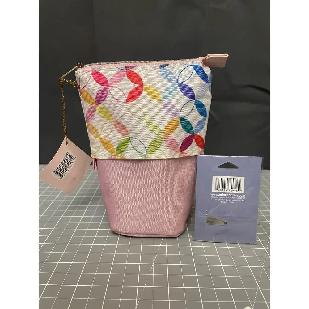 Erin Condren Stand Up Pencil Pen Case And Metal Asterisk Holder Clip